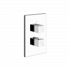 Gessi Rettangolo 09269+20182 Mezclador termostático de pared para ducha | Edilceram Design