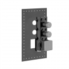 Gessi Pieza oculta Mezclador termostático de alto caudal 2 salidas independientes 43103 | Edilceram Design