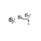 Grifo de lavabo Cristina Mezclador de lavabo de 3 agujeros Canova CN242 | Edilceram Design