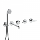 Juego de borde de bañera + pieza empotrada Fantini Icona Deco R119B+R119A | Edilceram Design