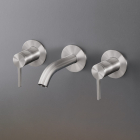 Cea Design Innovo INV 30 Mezclador de pared de dos mandos con caño | Edilceram Design