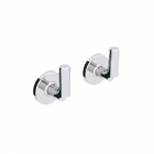 Par de percheros cromados Lineabeta Sbecà 61107.29.00 | Edilceram Design