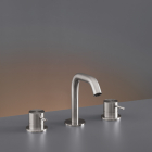 CEA Milo360 MIL77 mezclador de lavabo de tres agujeros con caño giratorio | Edilceram Design