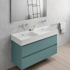 Lavabo de cerámica sobre encimera/pared GSI Kube 9425111 | Edilceram Design