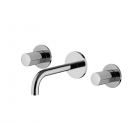 Fima Carlo Frattini So F3191L/5 Mezclador de tres agujeros para lavabo de pared | Edilceram Design