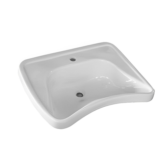 Lavabo ergonómico para discapacitados 70x56 cm Civita Cromo HH 150 LAB | Edilceram Design