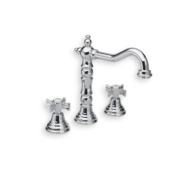 Grifo de lavabo Cristina Mezclador de lavabo de 3 agujeros Canova CN207 | Edilceram Design