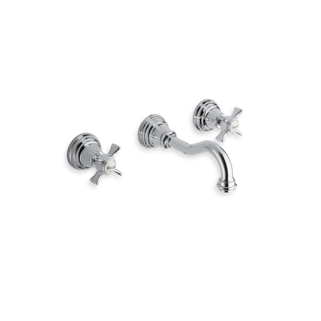 Grifo de lavabo Cristina Mezclador de lavabo de 3 agujeros Canova CN242 | Edilceram Design
