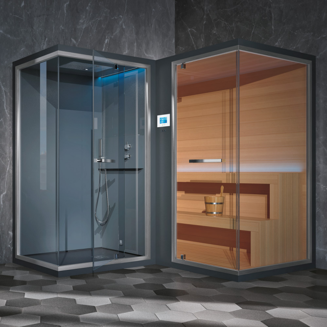 Hammam + Ducha + Sauna Hafro Ethos L SEL40011 | Edilceram Design